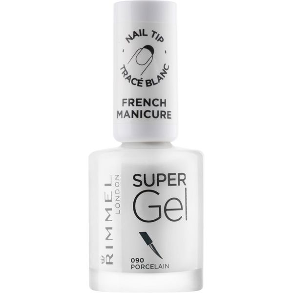 Rimmel Rimmel Super Gel Step 1 lak za francusku manikuru nijansa 090 Porcelain 12 ml