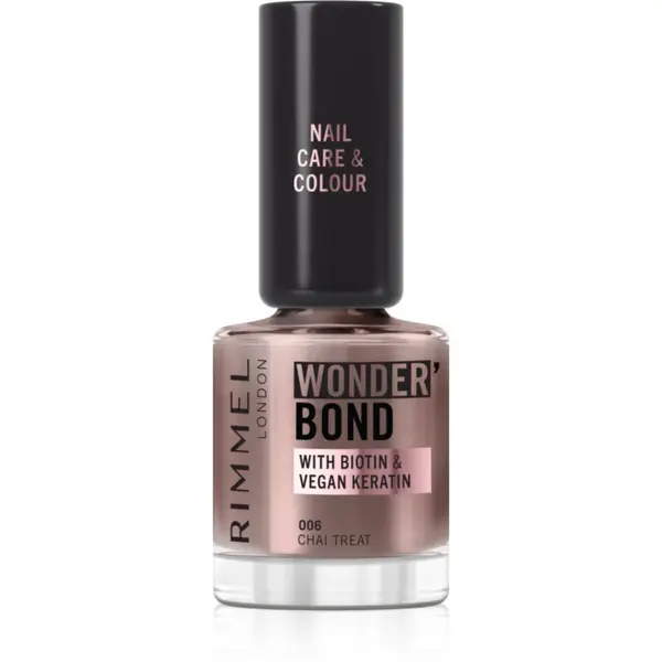 Rimmel Rimmel Wonder'Bond lak za nokte nijansa 006 Chai Treat 12 ml
