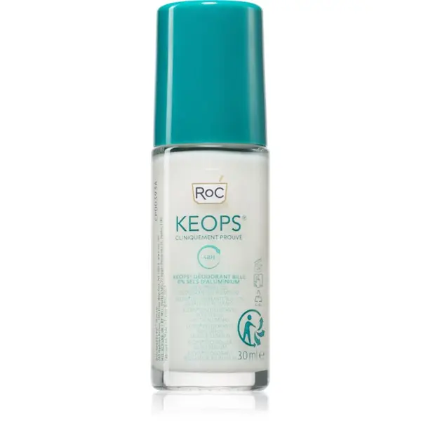 RoC RoC Keops Roll-On Deodorant 0% Aluminium dezodorans roll-on za osjetljivu kožu bez mirisa 30 ml