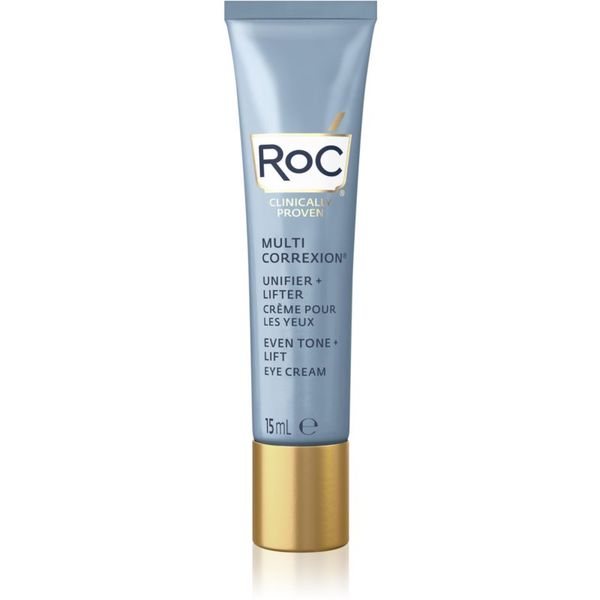 RoC RoC Multi Correxion Even Tone + Lift krema za zaglađivanje i posvjetljivanje područja oko očiju protiv bora i tamnih krugova 15 ml