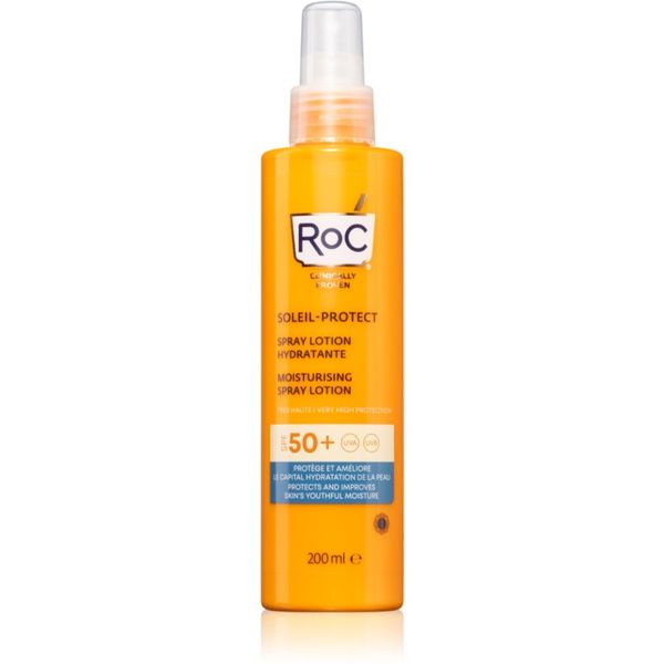 RoC RoC Soleil Protect Moisturising Spray Lotion hidratantni sprej za sunčanje SPF 50+ 200 ml