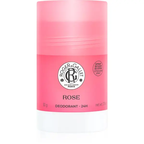 Roger & Gallet Roger & Gallet Rose čvrsti dezodorans bez aluminijskih soli s 24-satnom zaštitom za žene 50 g