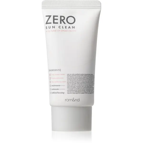 rom&nd rom&nd Zero Sun Clean blaga krema za toniranje s hidratacijskim učinkom SPF 50+ nijansa 02 Tone Up 50 ml
