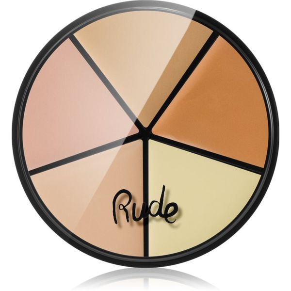 Rude Cosmetics Rude Cosmetics Fabulous Concealer Wheel paleta korektora nijansa Light 7.5 g