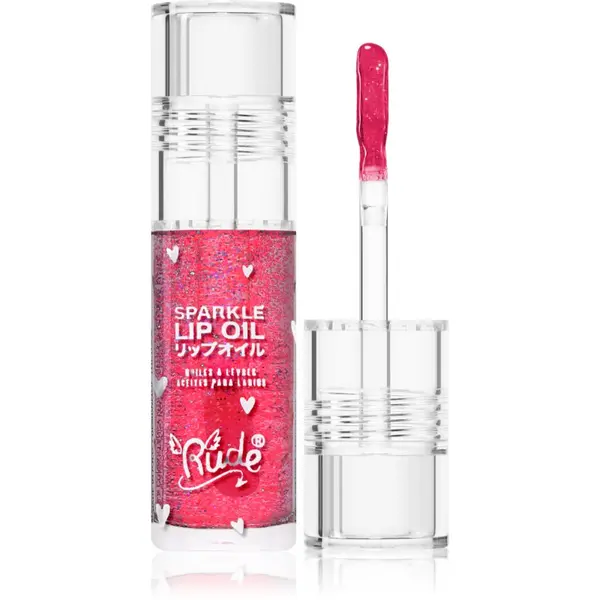 Rude Cosmetics Rude Cosmetics Manga Collection Sparkle Lip Oil tonirajuće ulje za usne s hidratantnim učinkom nijansa Watermelon 4 g