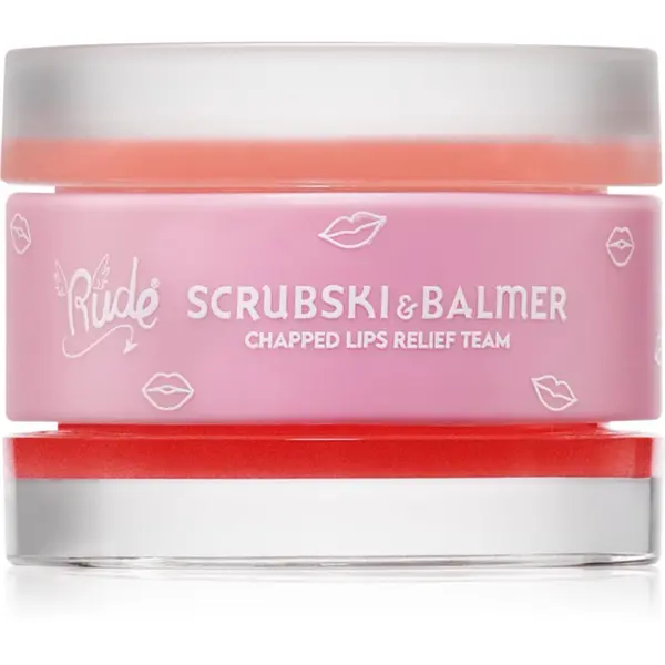 Rude Cosmetics Rude Cosmetics Scrubski & Balmer balzam i piling za usne nijansa Grapefruit 7.5 g