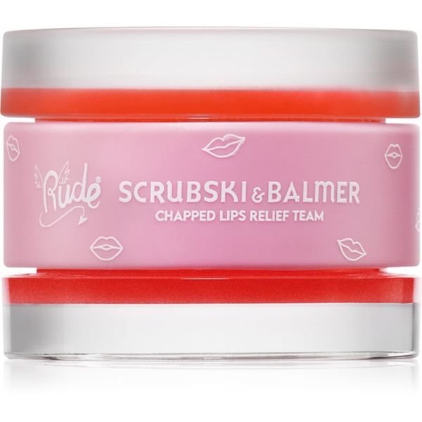 Rude Cosmetics Rude Cosmetics Scrubski & Balmer balzam i piling za usne nijansa Juicy Peach 7.5 g