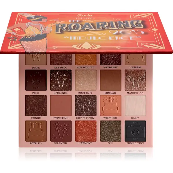 Rude Cosmetics Rude Cosmetics The Roaring 20's paleta sjenila za oči nijansa Indulgence 24 g