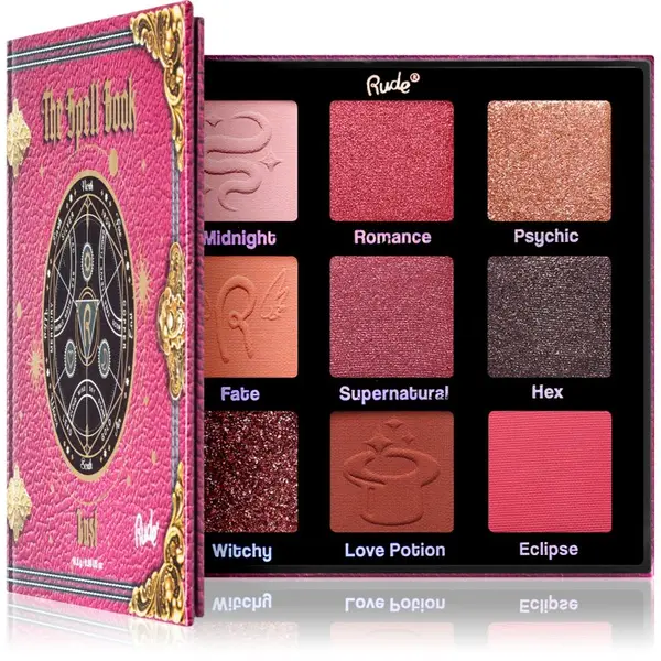 Rude Cosmetics Rude Cosmetics The Spell Book paleta sjenila za oči nijansa Lust 10.8 g