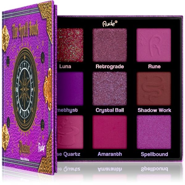 Rude Cosmetics Rude Cosmetics The Spell Book paleta sjenila za oči nijansa Passion 10.8 g