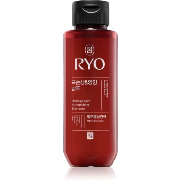 RYO RYO Damage Care & Nourishing Shampoo šampon za intenzivnu regeneraciju za oštećenu kosu 180 ml