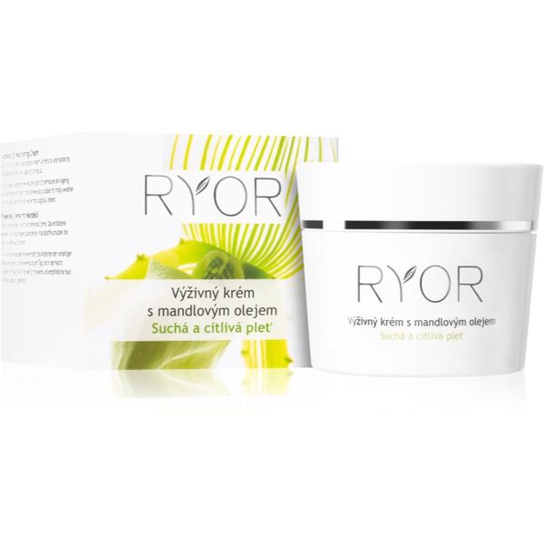 RYOR RYOR Dry And Sensitive Naturtal Oils hranjiva krema s bademovim uljem 50 ml