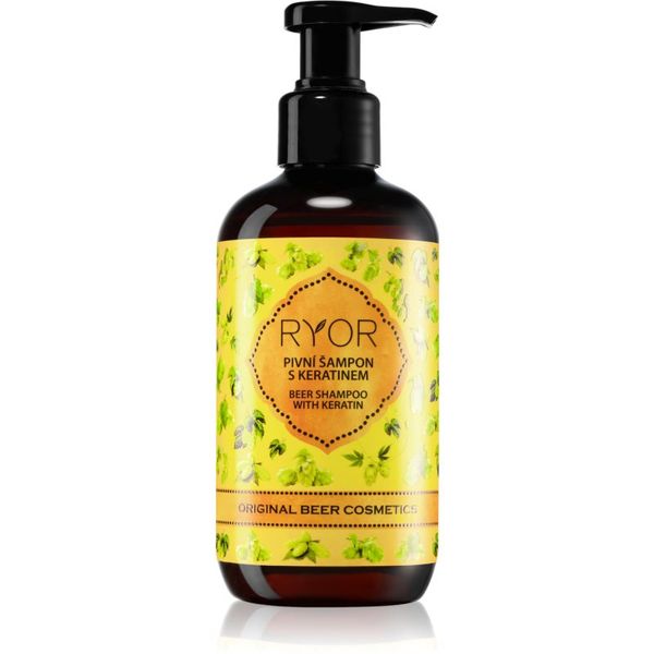 RYOR RYOR Original Beer Cosmetics pivski šampon za kosu s keratinom 250 ml