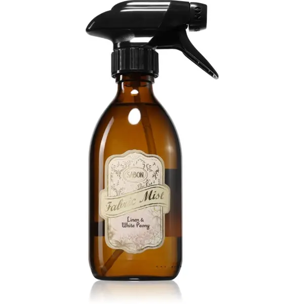 Sabon Sabon Linen & White Peony osvježivač tkanine 300 ml