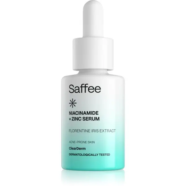 Saffee Saffee ClearDerm Niacinamide + Zinc Serum matirajući serum za sužavanje proširenih pora s niacinamidom i cinkom 30 ml