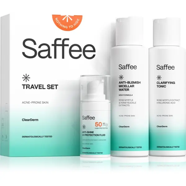 Saffee Saffee ClearDerm Travel Set putni kozmetički set za problematično lice