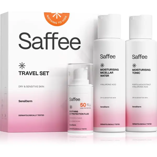 Saffee Saffee SensiDerm Travel Set putni kozmetički set za suho i osjetljivo lice