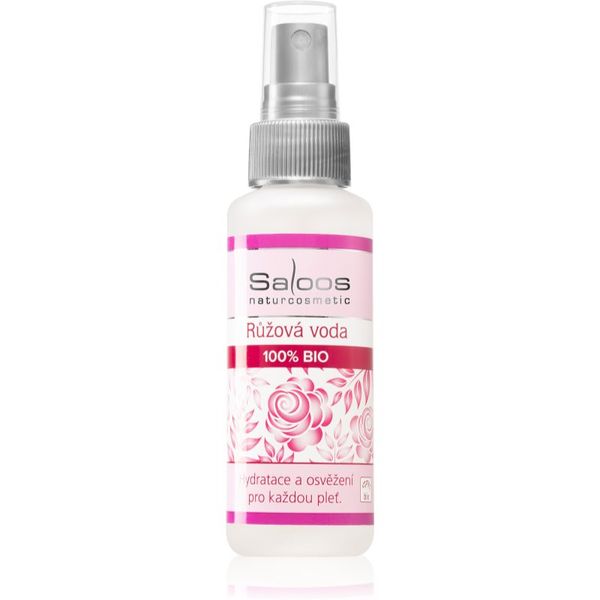 Saloos Saloos Floral Water Rose 100% Bio cvjetna voda za lice za posvjetljivanje i revitalizaciju 50 ml
