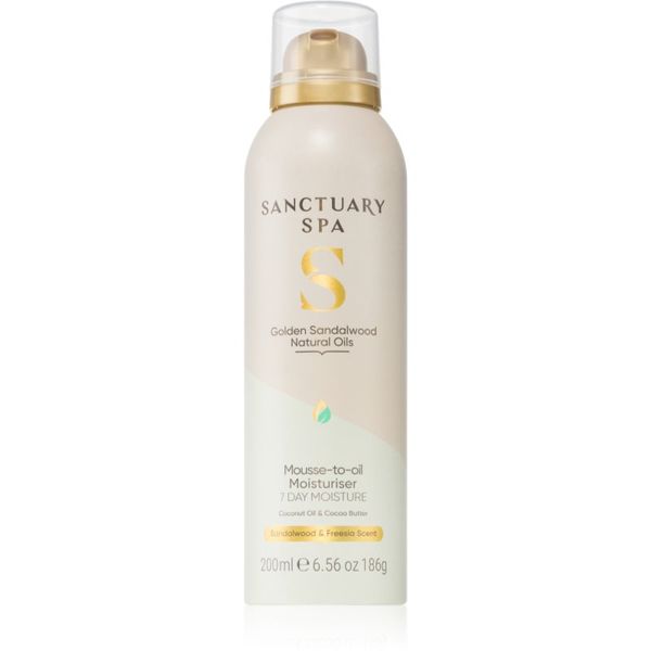 Sanctuary Spa Sanctuary Spa Golden Sandalwood hidratantna pjena s hranjivim učinkom 200 ml