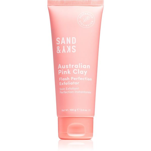 Sand & Sky Sand & Sky Australian Pink Clay Flash Perfection Exfoliator piling za čišćenje za sužavanje pora i mat izgled lica 100 ml