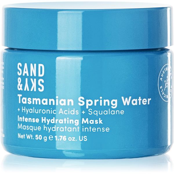 Sand & Sky Sand & Sky Tasmanian Spring Water Intense Hydrating Mask intenzivna hidratantna maska 50 g