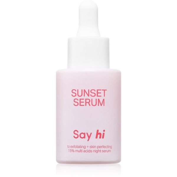 Say Hi Say Hi Sunset AHA eksfolijacijski serum s revitalizirajućim djelovanjem 30 ml
