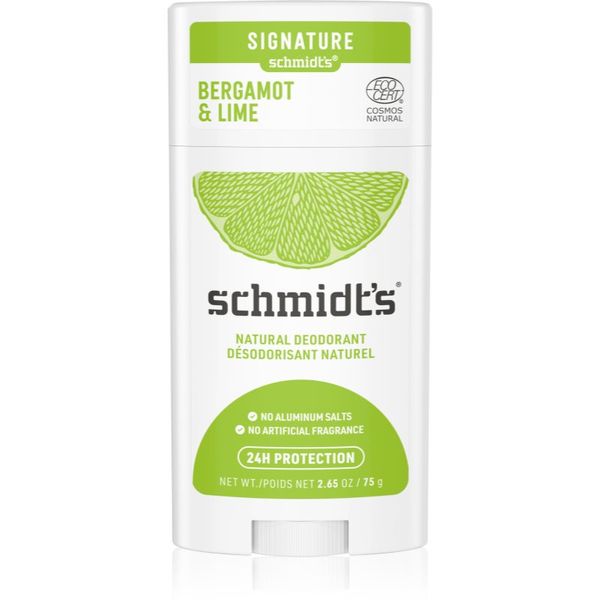 Schmidt's Schmidt's Bergamot + Lime čvrsti dezodorans relaunch 75 g