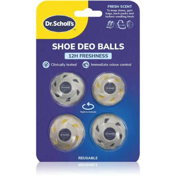 Scholl Scholl Dr. Scholl's 12 Hour Freshness osvježavajuće kuglice za obuću 4 kom