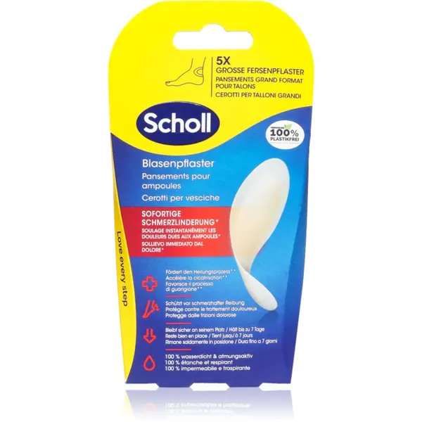 Scholl Scholl Dr. Scholl's Blister Plasters vodootporni flaster za žuljeve na petama 5 kom