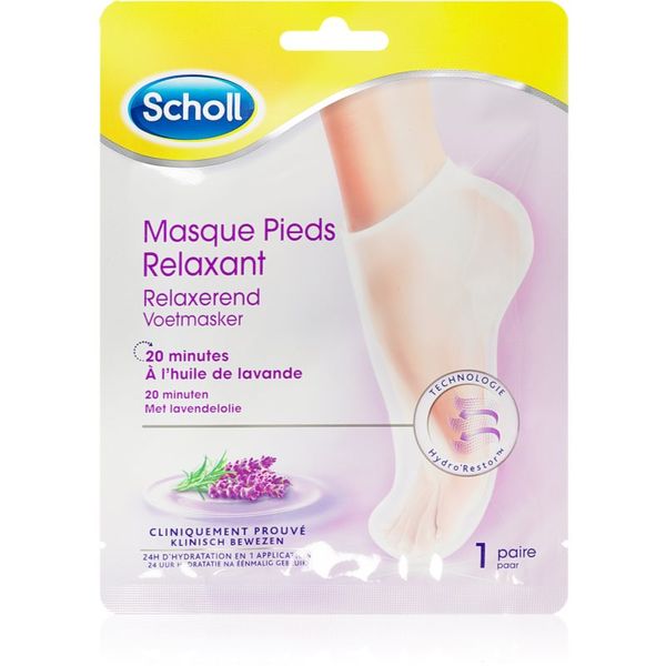 Scholl Scholl Expert Care regenerirajuća maska za stopala u obliku čarapa s mirisom lavande 1 par