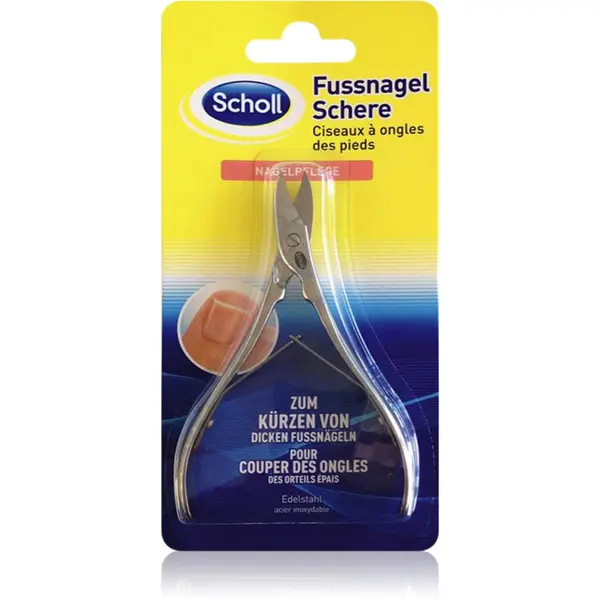 Scholl Scholl Toenail Scissors ravne škarice za nokte 1 kom