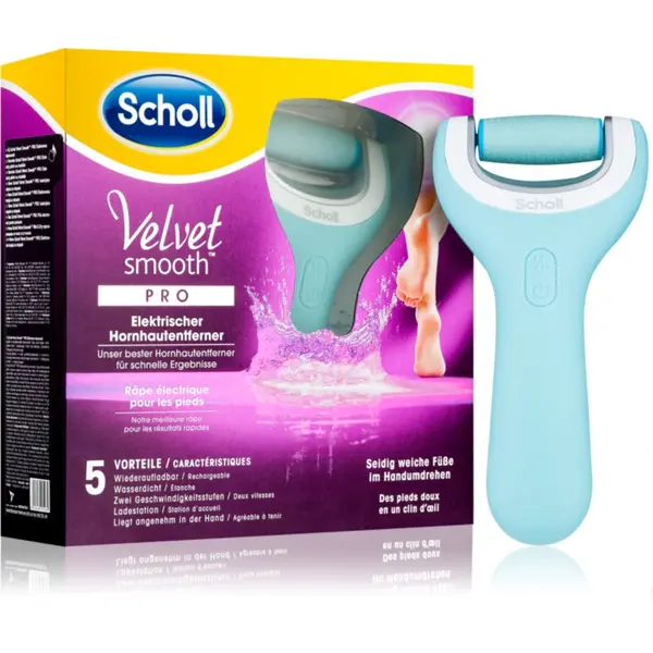 Scholl Scholl Velvet Smooth Pro električna rašpa za stopala vodootporno 1 kom