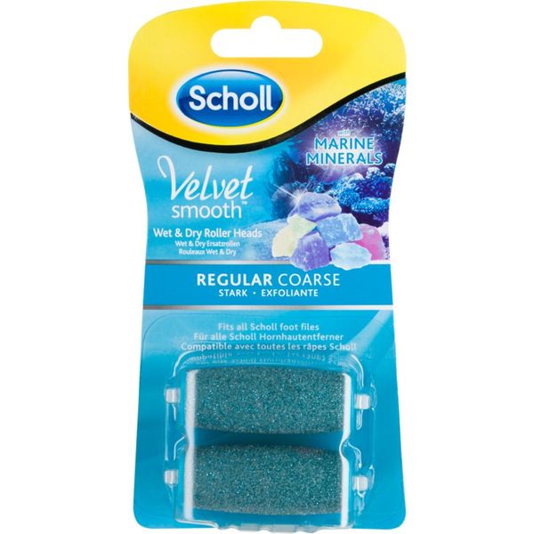 Scholl Scholl Velvet Smooth Regular Coarse zamjenske glave za električnu rašpu za stopala 2 kom