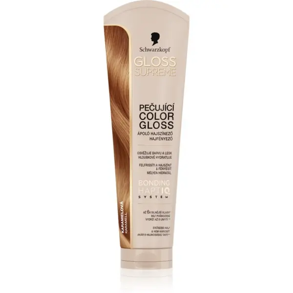 Schwarzkopf Schwarzkopf Creme Supreme Gloss Bonding maska daje hidrataciju i sjaj nijansa Caramel Brown 145 ml