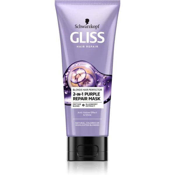 Schwarzkopf Schwarzkopf Gliss Blonde Hair Perfector regenerirajuća maska za kosu za posvijetljenu ili kosu s pramenovima 200 ml