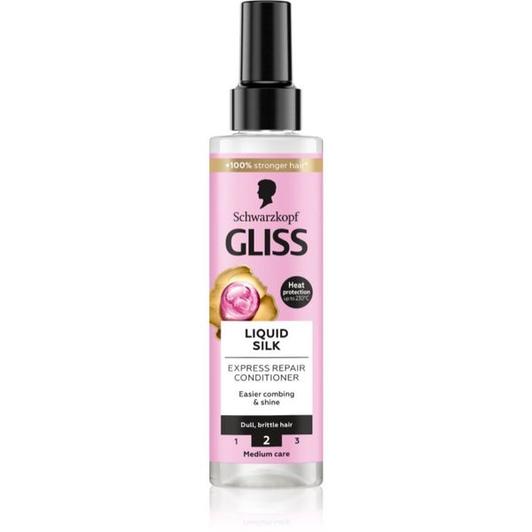 Schwarzkopf Schwarzkopf Gliss Liquid Silk regenerator bez ispiranja za jačanje i sjaj kose 200 ml