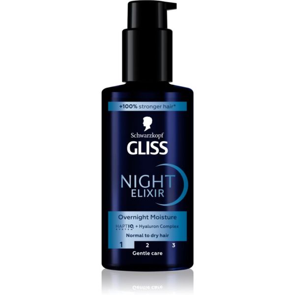 Schwarzkopf Schwarzkopf Gliss Night Elixir eliksir bez ispiranja za suhu kosu 100 ml