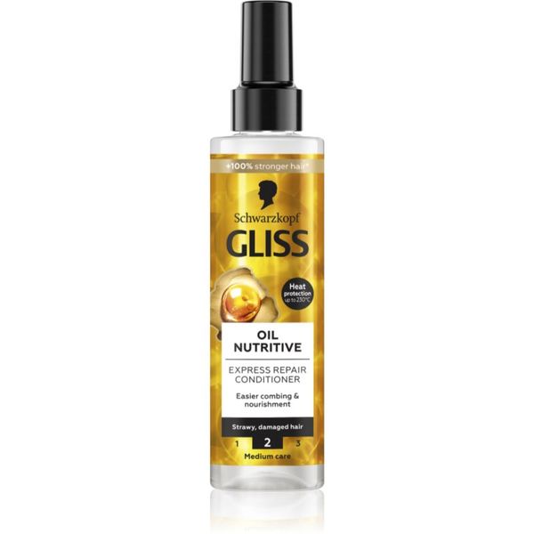 Schwarzkopf Schwarzkopf Gliss Oil Nutritive regenerirajući balzam za neposlušnu i anti-frizz kosu 200 ml