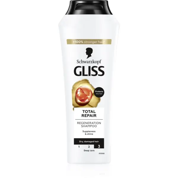Schwarzkopf Schwarzkopf Gliss Total Repair šampon za intenzivnu regeneraciju 250 ml