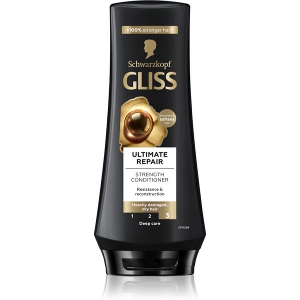 Schwarzkopf Schwarzkopf Gliss Ultimate Repair regenerator za učvršćivanje za suhu i oštećenu kosu 200 ml