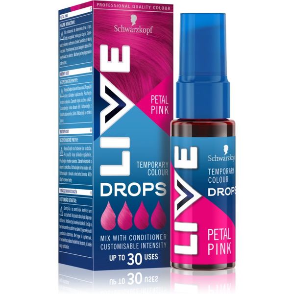 Schwarzkopf Schwarzkopf LIVE Drops sjenilo u boji - perivo nijansa Petal Pink 30 ml