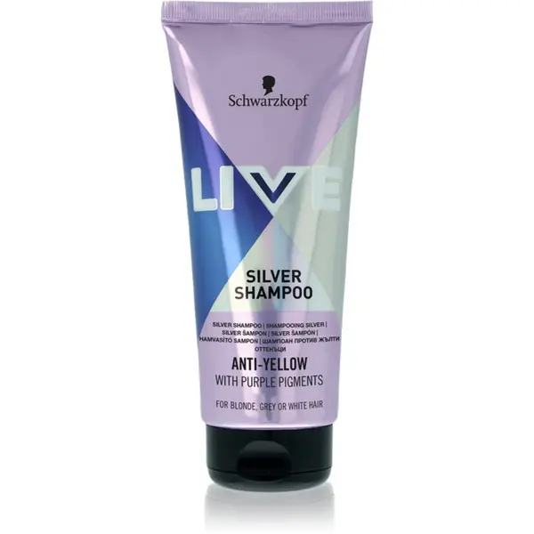 Schwarzkopf Schwarzkopf LIVE Silver šampon za čišćenje neutralizirajući žuti tonovi 200 ml