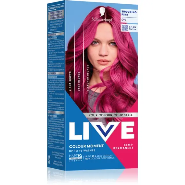 Schwarzkopf Schwarzkopf LIVE Ultra Brights or Pastel polutrajna boja za kosu nijansa 093 Shocking Pink 1 kom