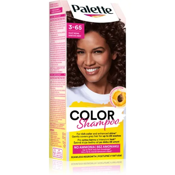 Schwarzkopf Schwarzkopf Palette Color Shampoo šampon za toniranje nijansa 3-65 Velvet Brown 50 ml