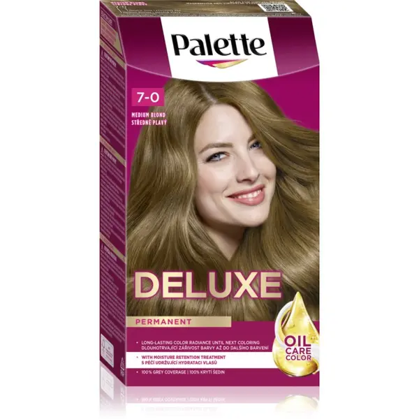 Schwarzkopf Schwarzkopf Palette Deluxe trajna boja za kosu nijansa 7-0 (400) Medium Blonde 1 kom