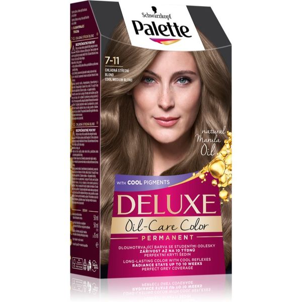 Schwarzkopf Schwarzkopf Palette Deluxe trajna boja za kosu nijansa 7-11 Cool Medium Blond 1 kom