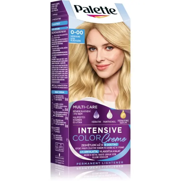 Schwarzkopf Schwarzkopf Palette Intensive Color Creme trajna boja za kosu nijansa 0-00 E20 Super Blond 1 kom