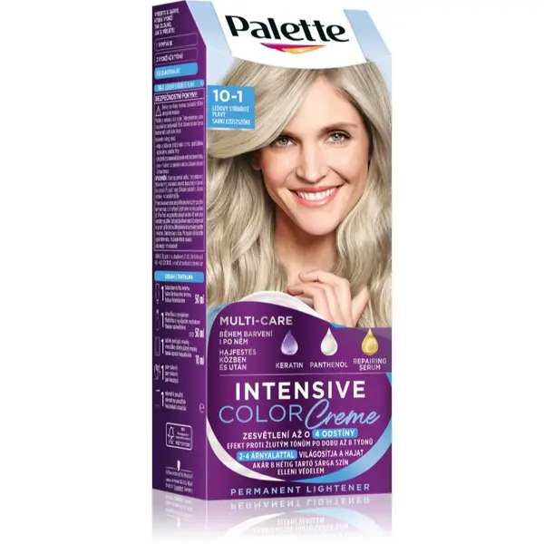 Schwarzkopf Schwarzkopf Palette Intensive Color Creme trajna boja za kosu nijansa 10-1 (C10) Frosty Silver Blonde 1 kom
