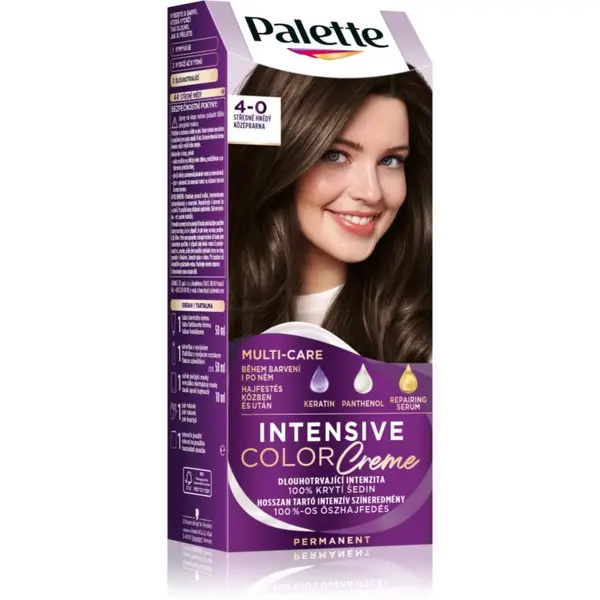 Schwarzkopf Schwarzkopf Palette Intensive Color Creme trajna boja za kosu nijansa 4-0 N3 Medium Brown 1 kom