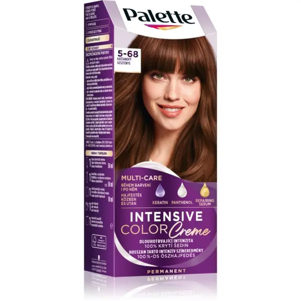 Schwarzkopf Schwarzkopf Palette Intensive Color Creme trajna boja za kosu nijansa 5-68 R4 Chestnut 1 kom